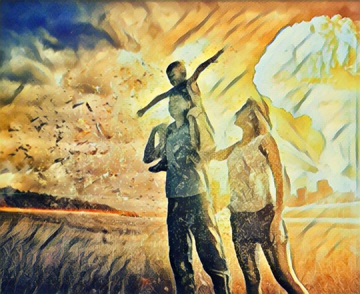 Эпиграф (в другой тональности, но тоже в стихах): Тише, солдат, Слышишь, солдат,-
Люди пугаются взрывов.
Тысячи глаз
В небо глядят,
Губы упрямо твердят:
Пусть всегда будет солнце...   (Лев Ошанин) цитируется по источнику https://rupoem.ru/oshanin/solnechnyj-krug-nebo.aspx