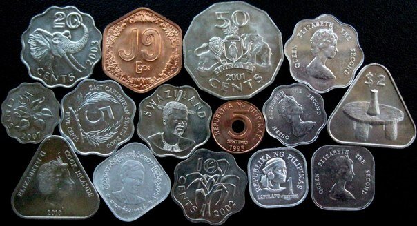 Разнообразие монетных форм