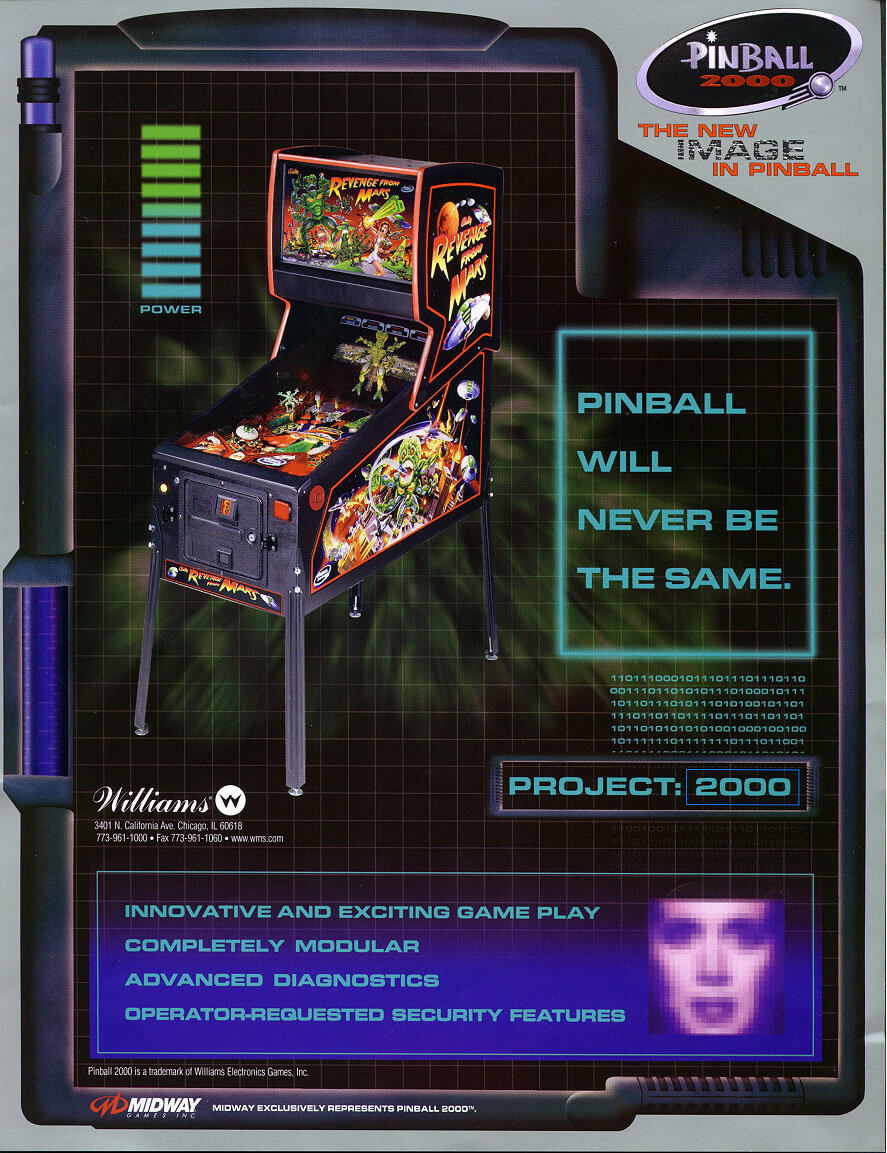 Флаер,  Revenge From Mars , Bally, 1999