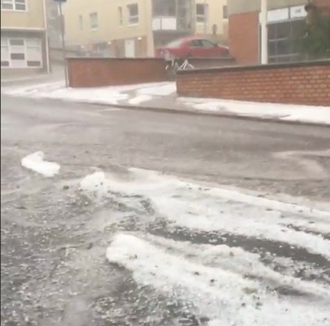 Непогода в Финляндии. Кадр из видео в Инстаграм 