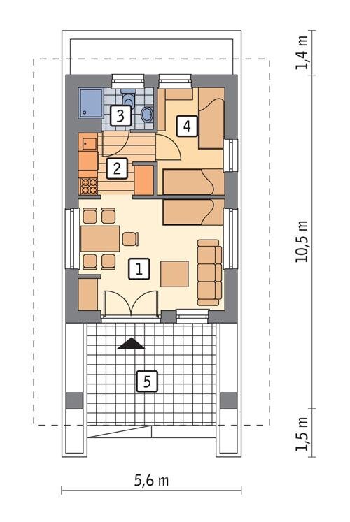 Planos de casas pequeñas - opciones de planificación y diseño Архитектурный диза