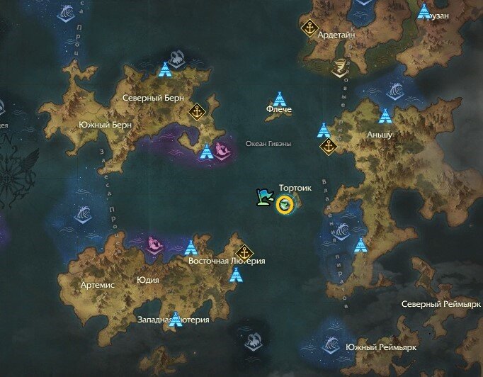 Лост арк карта бескрайних морей