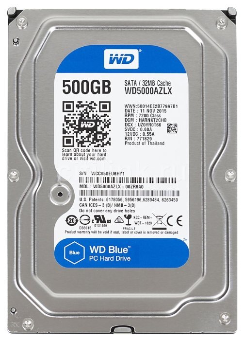 Western Digital WD Blue Desktop 500 GB WD5000AZLX