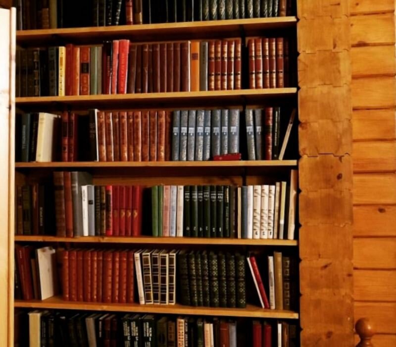 Мое первое "творение" в новом доме - книжные полки.