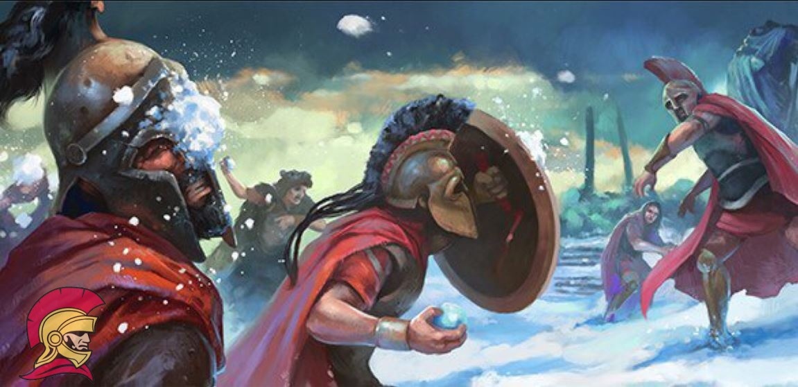 На "Сисситию" приглашали только по особым заслугам, и одной из них была победа в битве снежками. Разные "испытания"  нужно было пройти, чтобы стать уважаемым спартанцем.