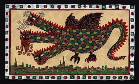 Таким видел Горыныча лубок