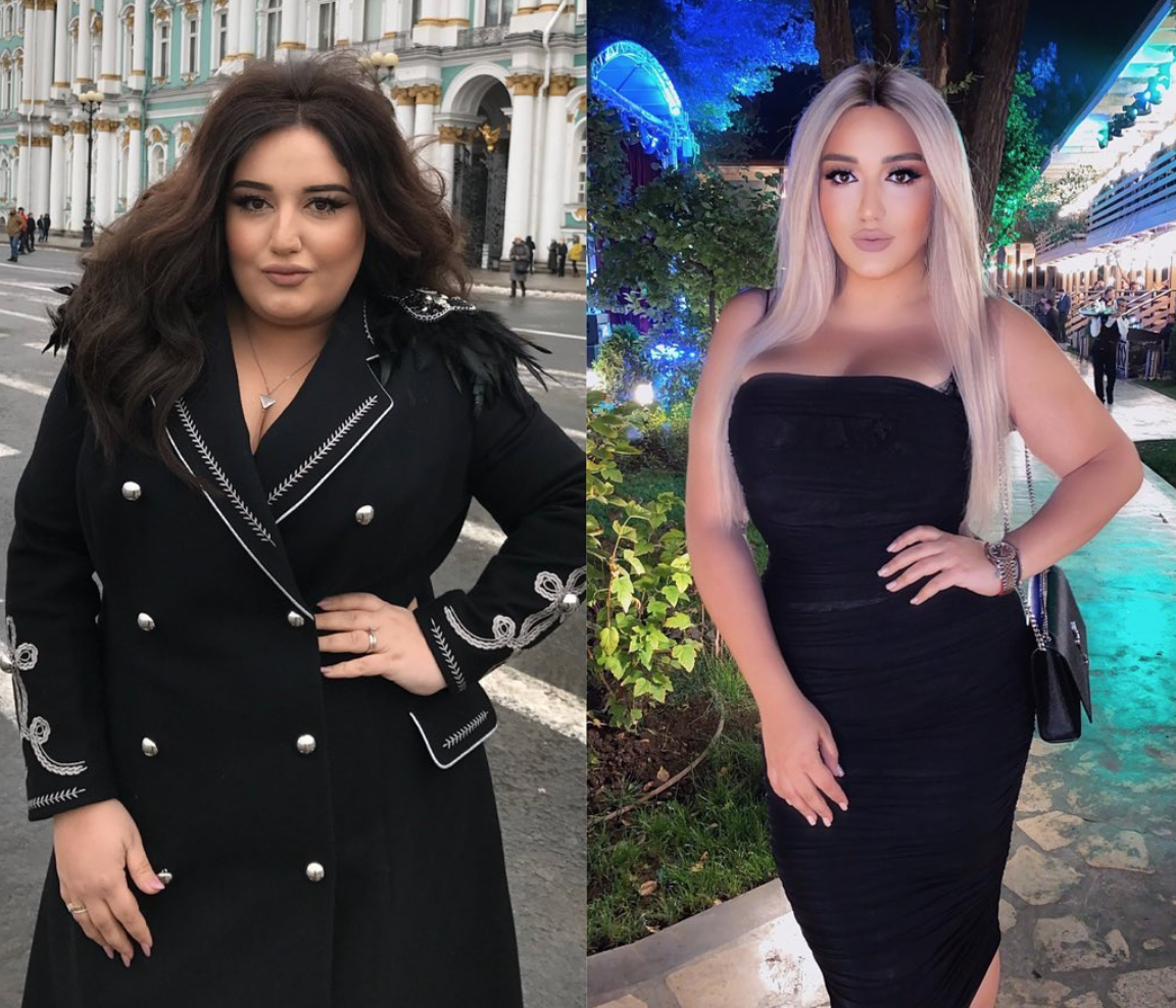 До и после похудения. Источник фото: https://www.instagram.com/p/B27PUy_hzv6/