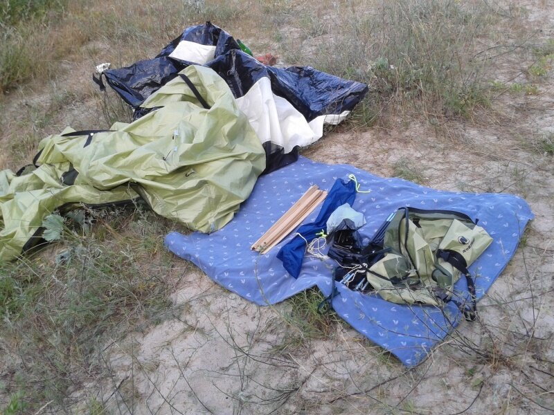 Как складывать палатку