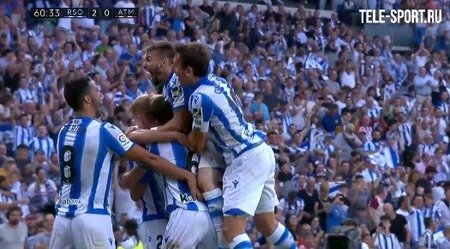Реал Сосьедад — Атлетико - 2:0. Голы и лучшие моменты