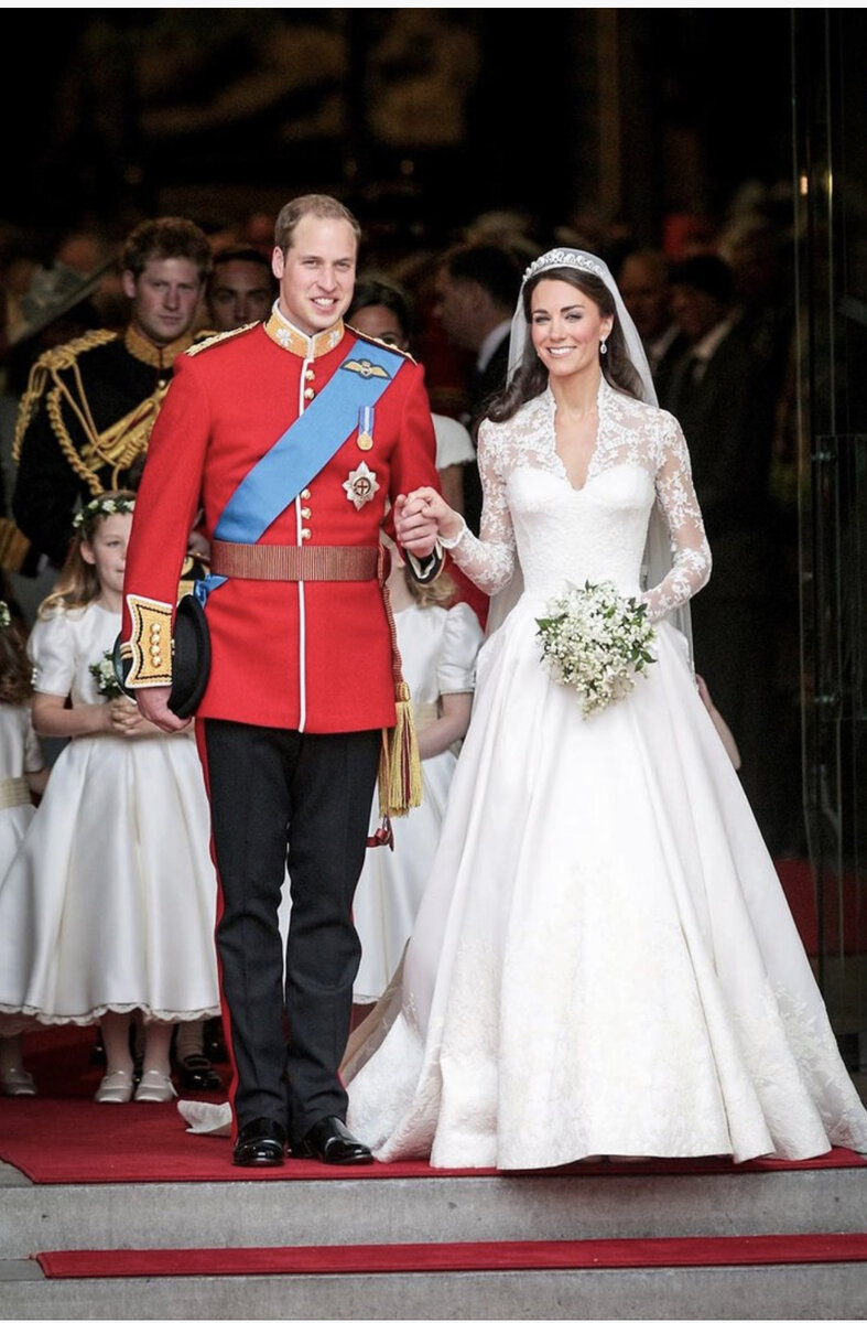 Принц Уильям и Кейт Миддлтон в день свадьбы