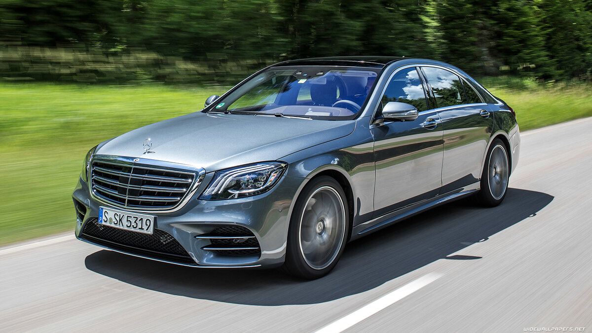 Mercedes Benz S500. Фото взято на http://wp.widewallpapers.net/