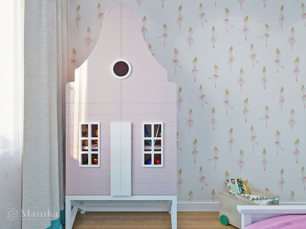 Оригинальная система хранения в детской - 2