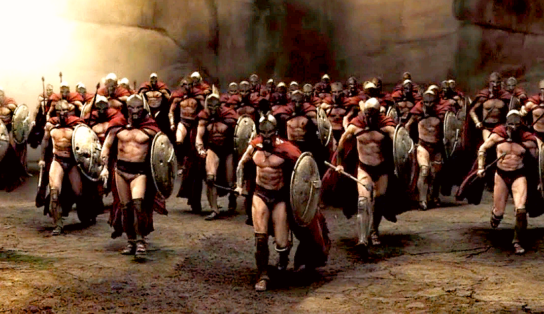 Кадры из фильма "300 спартанцев" 