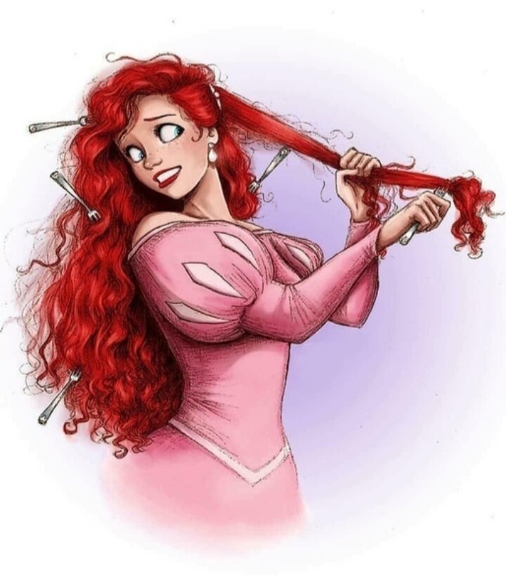 Забавные привычки Ариэль попадают под прицел Интернет-художников (картинка из свободных источников)