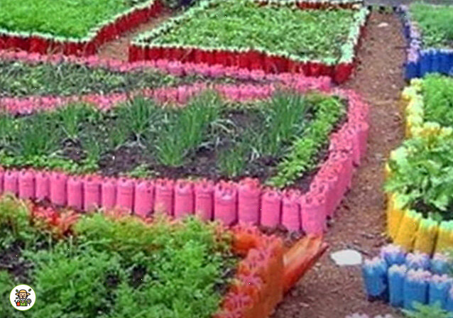 Ограждения из бутылок