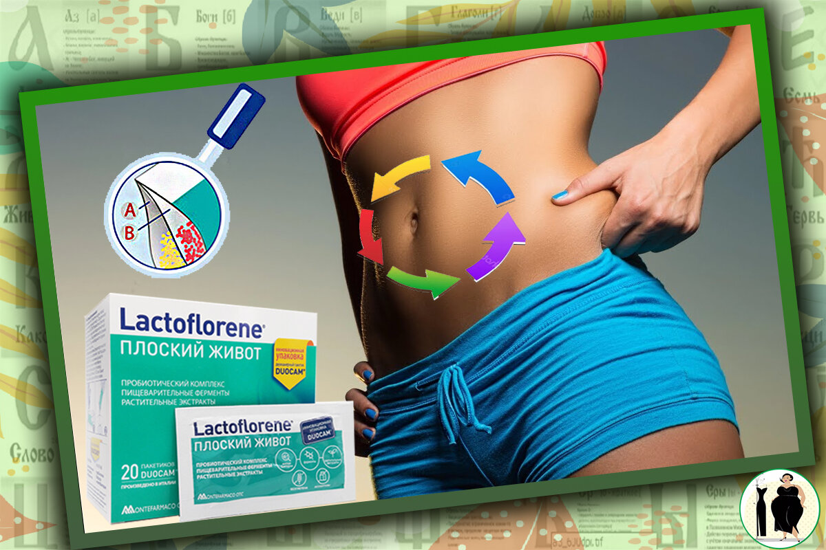Lactoflorene Плоский живот.