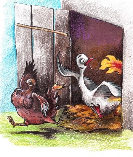 Иллюстрация к сказке художницы Марии Ратьковой.