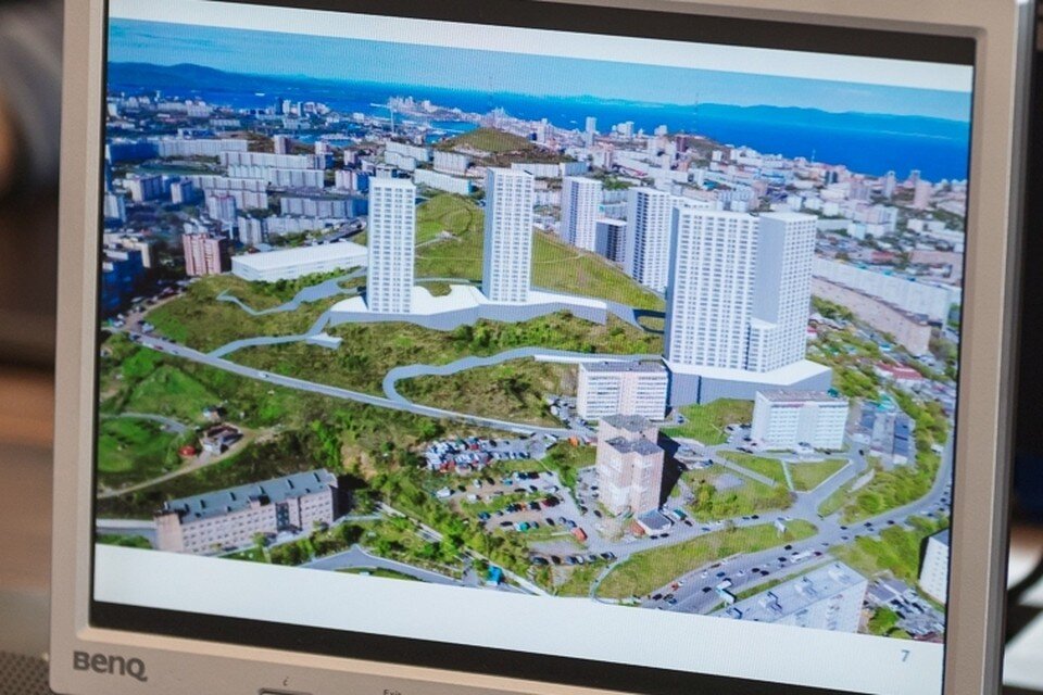 Так по планам застройщика будет выглядеть сопка Шошина. Фото: сайт администрации Владивостока