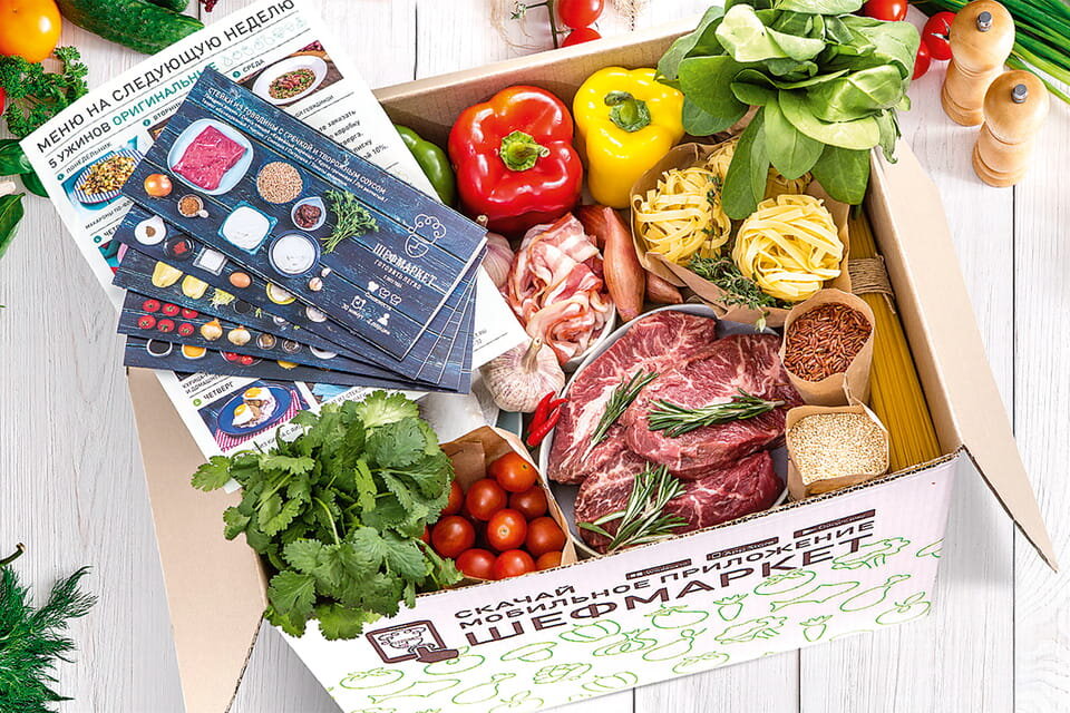 Коробка с продуктами ШефМаркет