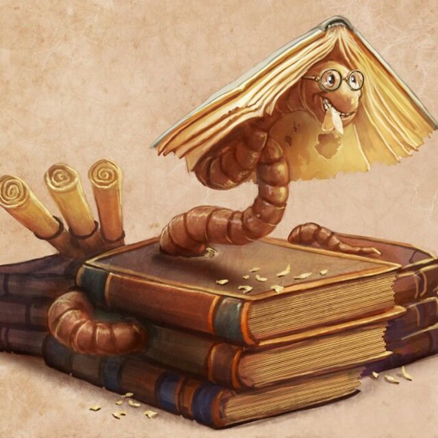 Что ели книжные черви, где водились?