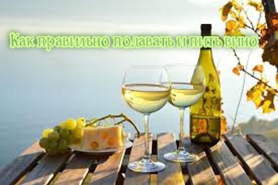 Как правильно подавать и пить вино