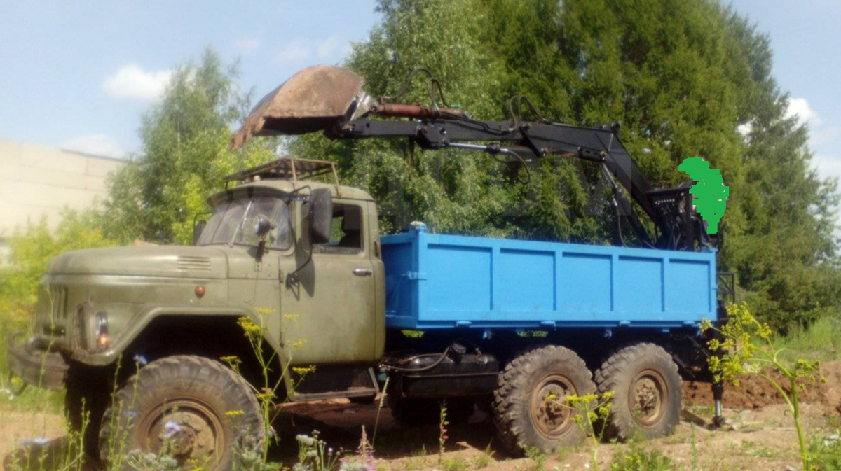 ЗИЛ-131 самосвал с экскаватором! Очень интересная машина! | Муравей ВМ ...