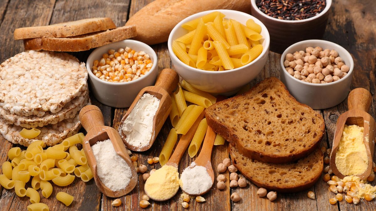 Продукты, в составе которых присутствует глютен. 