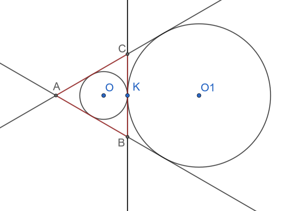 Окружности касаются внешним образом. Окружности касаются внешним образом рисунок. ОГЭ 25 задание математика. Касание внешним образом.