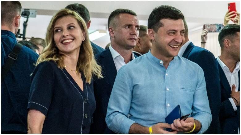 Президент Украины с супругой.