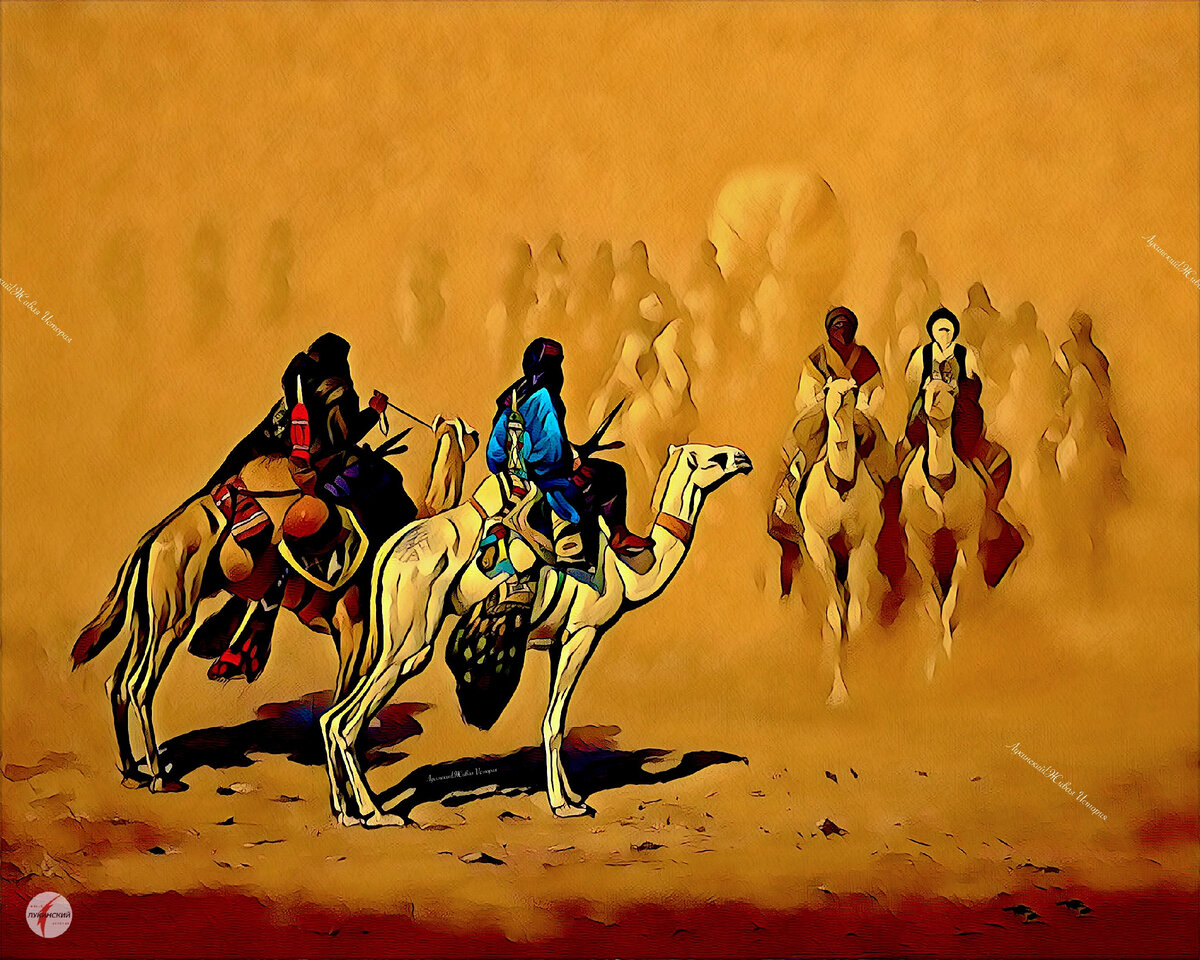 Караваны Шелкового Пути передавали товары друг другу  