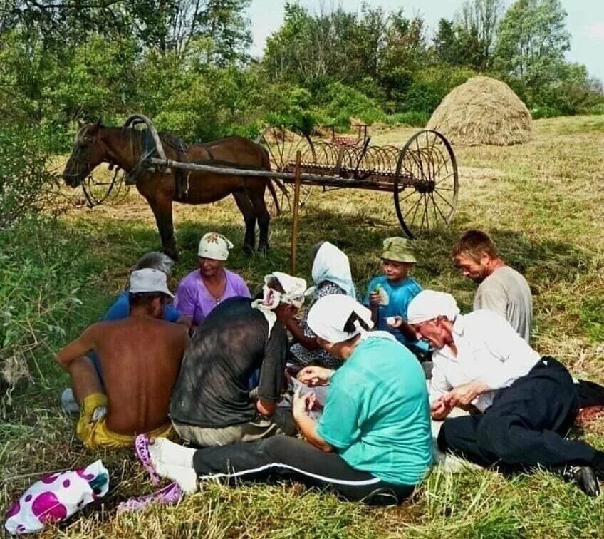 Фото обед в деревне