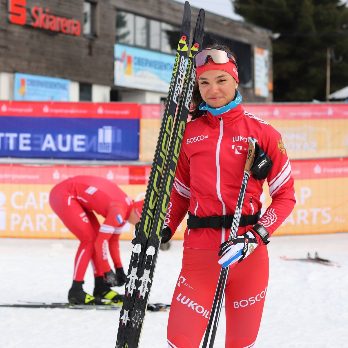 Олимпийская чемпионка лыжница Вероника Степанова