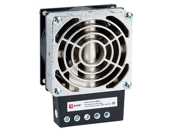 Обогреватель на DIN-рейку с вентилятором Quadro IP20 EKF PROxima 