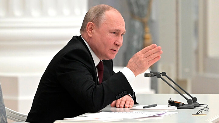 ПРЕЗИДЕНТ РОССИИ ВЛАДИМИР ПУТИН НА ЗАСЕДАНИИ СОВЕТА БЕЗОПАСНОСТИ. ФОТО: KREMLIN.RU 