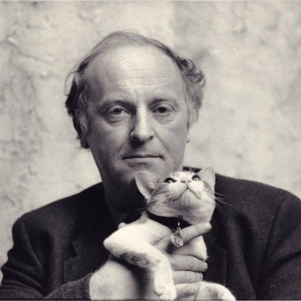 Иосиф Бродский с котом Миссисипи