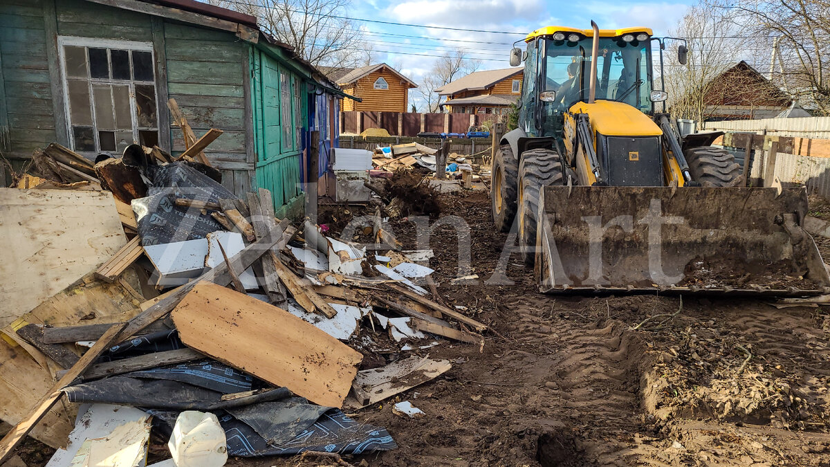 Демонтаж дома Белеутово 2020г.