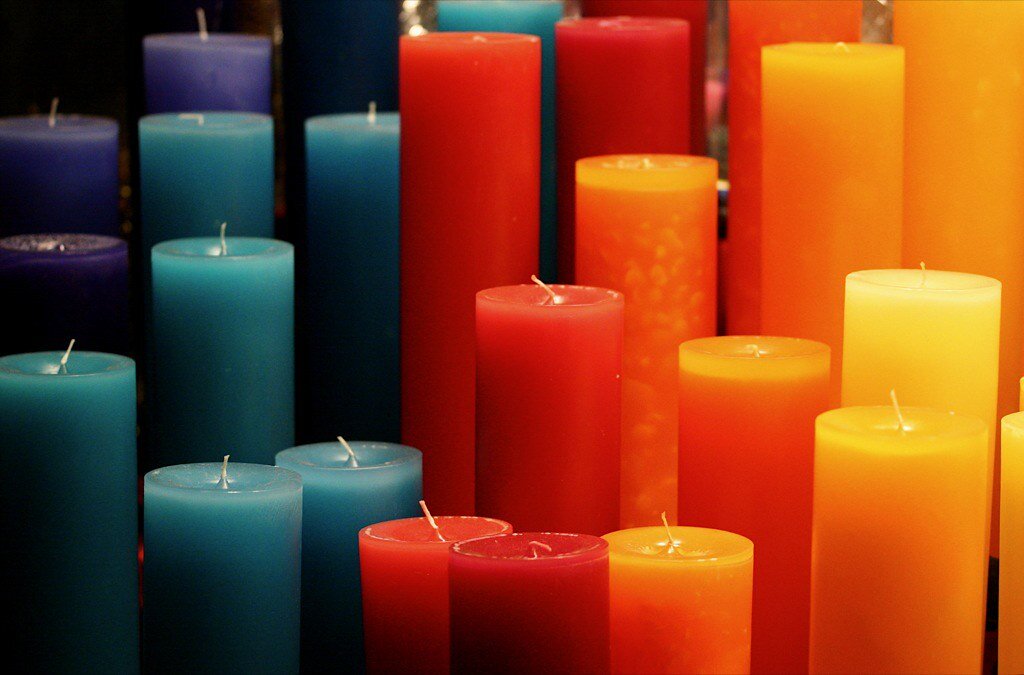Свечи из разноцветного воска