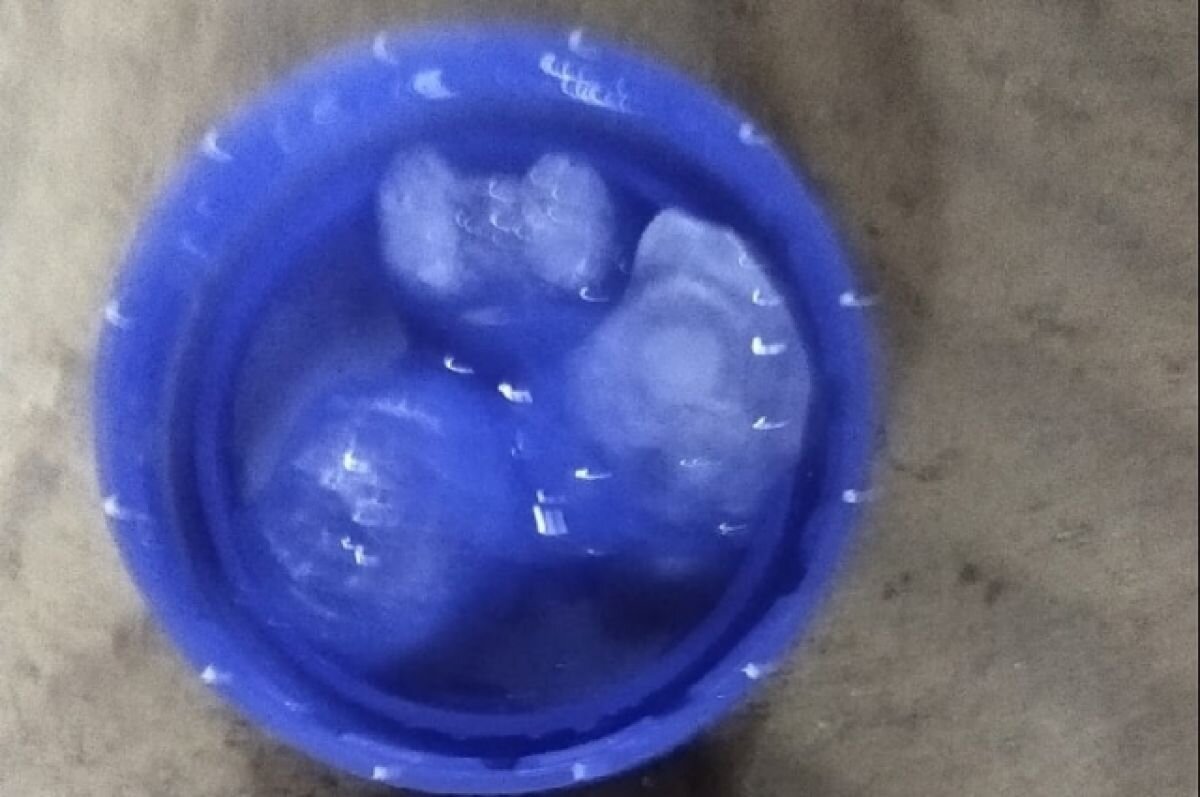    В Заволжском районе Твери крупный град выпал вечером 27 июля