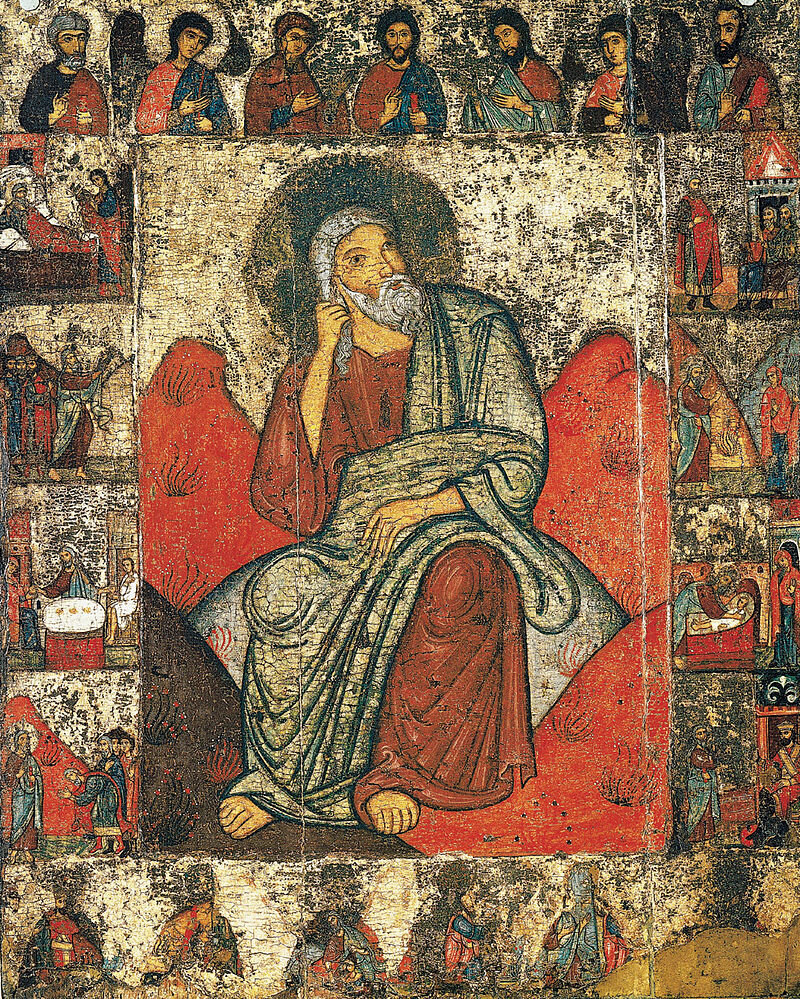 Пророк Илия.  Anonimous, Pskov school - Tretjakov Gallery. ГТГ, Инв. № 14907 