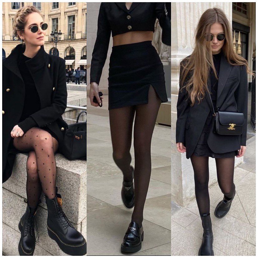 Колготки в тон обуви