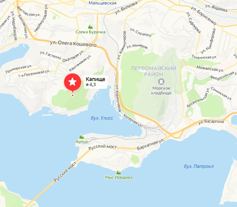 фото карта с местонахождением капища Перуна