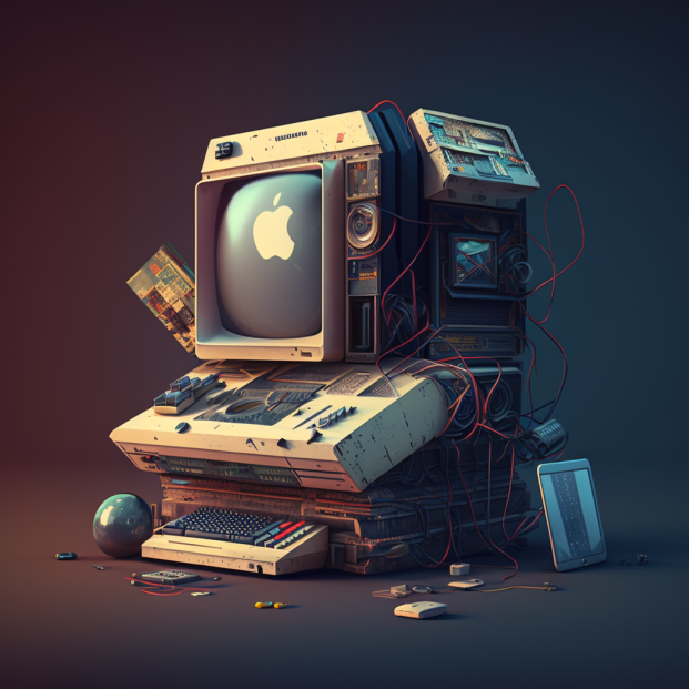 Компьютер по мнению - midjourney