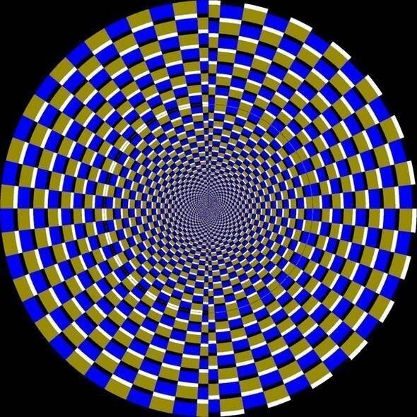 Иллюзия движущегося круга.