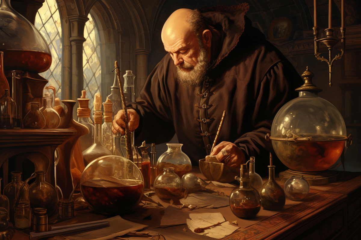 В Средние века аромамагию активно практиковали алхимики, маги и целители. 