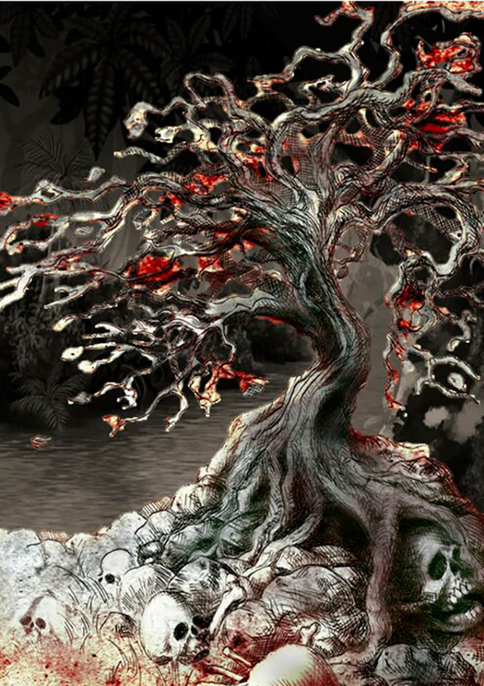 Дерево людоед с темного. Дзюбокко дерево. Дзюбокко мифология. Дзюбокко дерево Япония.