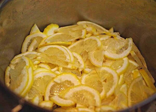 Варенье из ломтиков лимонов