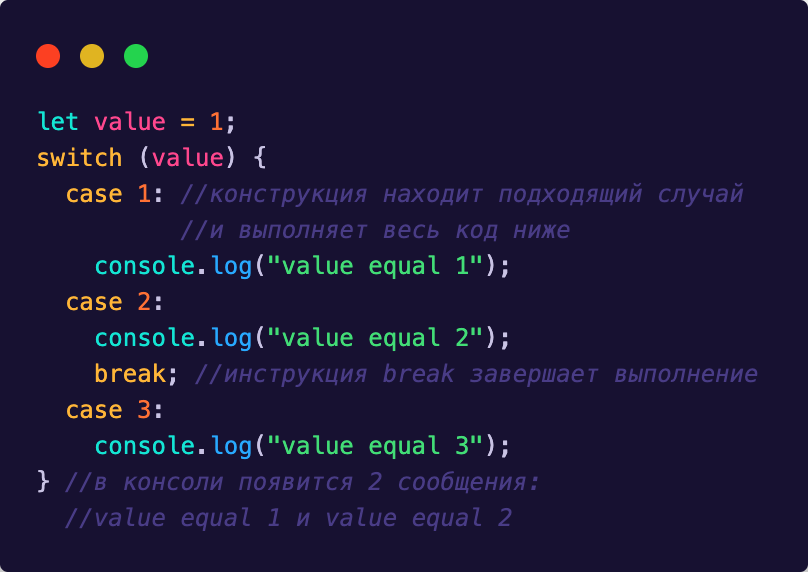 Конструкция switch case в JavaScript | PurpleSchool | Дзен