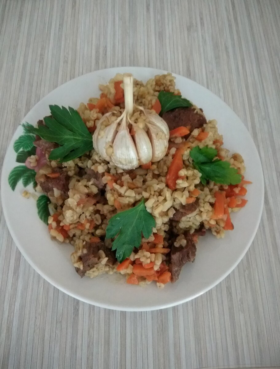 плов с булгуром и курицей фото