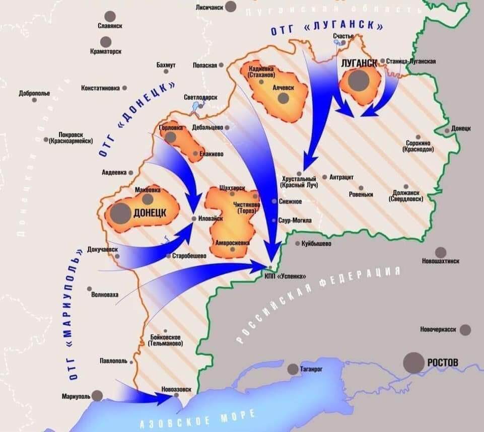План котлов. Только стрелки будут с другой стороны и другого цвета.