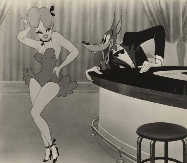 Красная шапочка и волк из мультфильма 1943 года